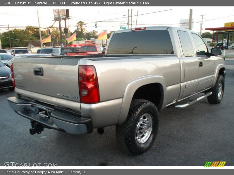 Light Pewter Metallic / Tan 2003 Chevrolet Silverado 2500HD LS Extended Cab 4x4