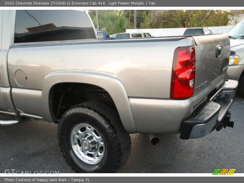 Light Pewter Metallic / Tan 2003 Chevrolet Silverado 2500HD LS Extended Cab 4x4