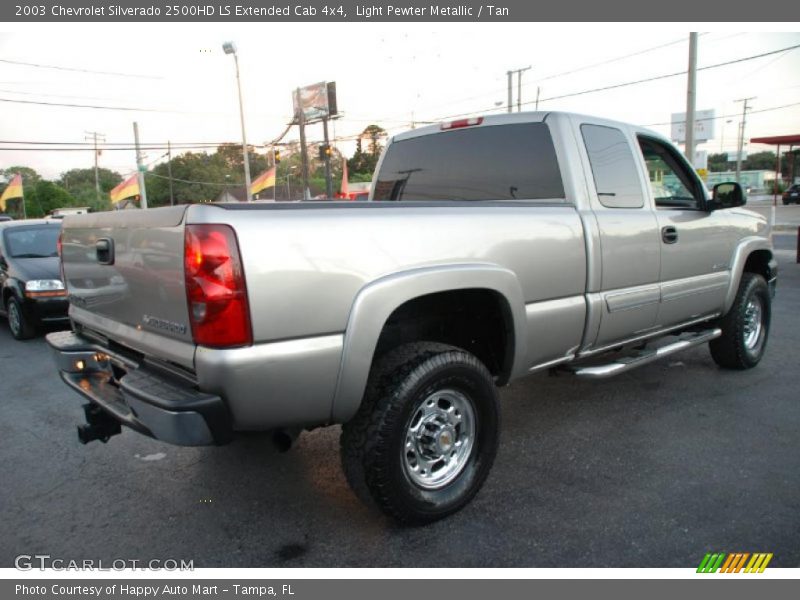 Light Pewter Metallic / Tan 2003 Chevrolet Silverado 2500HD LS Extended Cab 4x4