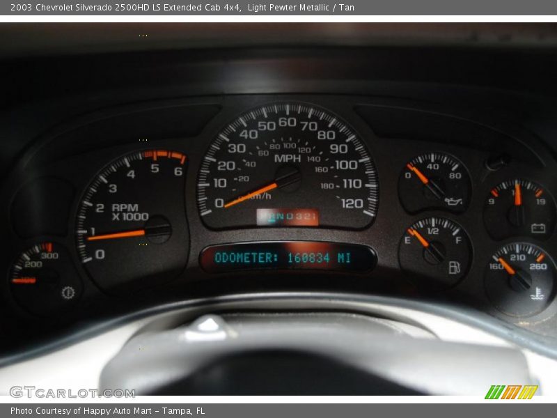  2003 Silverado 2500HD LS Extended Cab 4x4 LS Extended Cab 4x4 Gauges