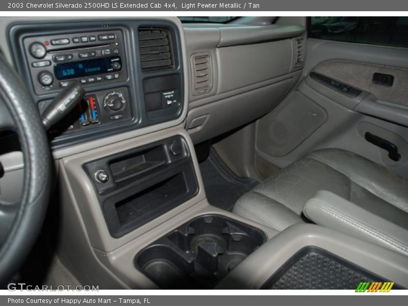Light Pewter Metallic / Tan 2003 Chevrolet Silverado 2500HD LS Extended Cab 4x4