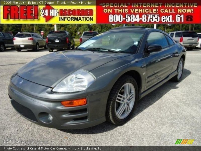 Titanium Pearl / Midnight 2003 Mitsubishi Eclipse GT Coupe