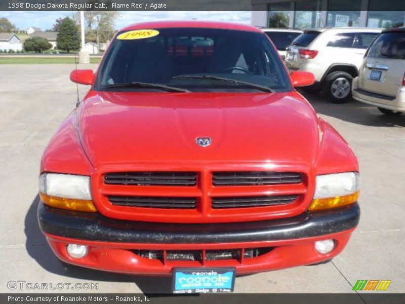 Flame Red / Agate 1998 Dodge Dakota Regular Cab