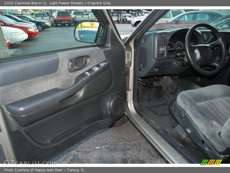 Light Pewter Metallic / Graphite Gray 2000 Chevrolet Blazer LS