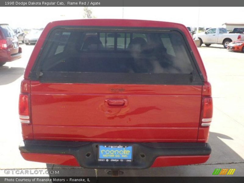 Flame Red / Agate 1998 Dodge Dakota Regular Cab