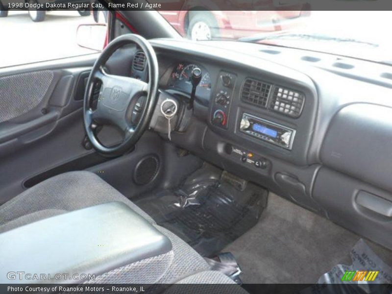 Flame Red / Agate 1998 Dodge Dakota Regular Cab