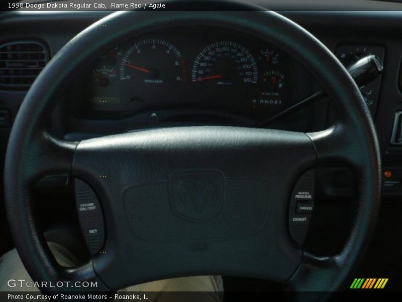 Flame Red / Agate 1998 Dodge Dakota Regular Cab
