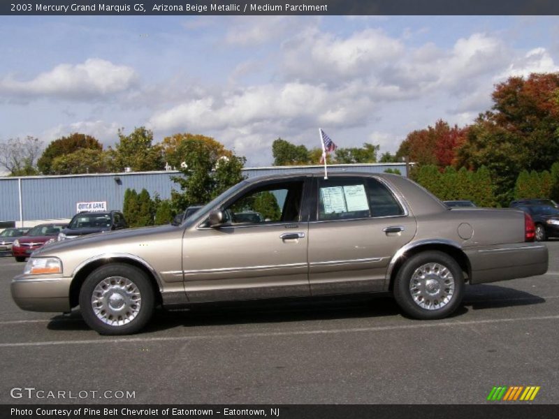 Arizona Beige Metallic / Medium Parchment 2003 Mercury Grand Marquis GS