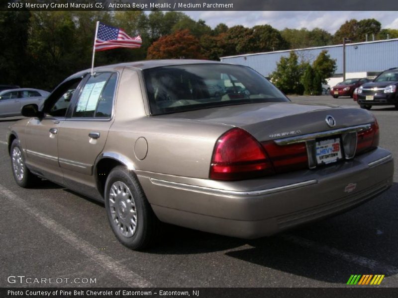 Arizona Beige Metallic / Medium Parchment 2003 Mercury Grand Marquis GS