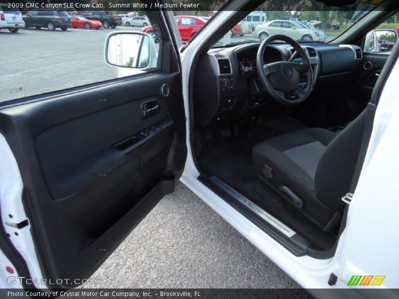  2009 Canyon SLE Crew Cab Medium Pewter Interior