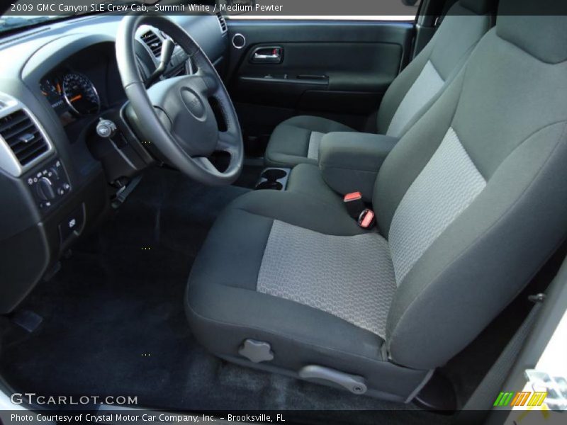  2009 Canyon SLE Crew Cab Medium Pewter Interior