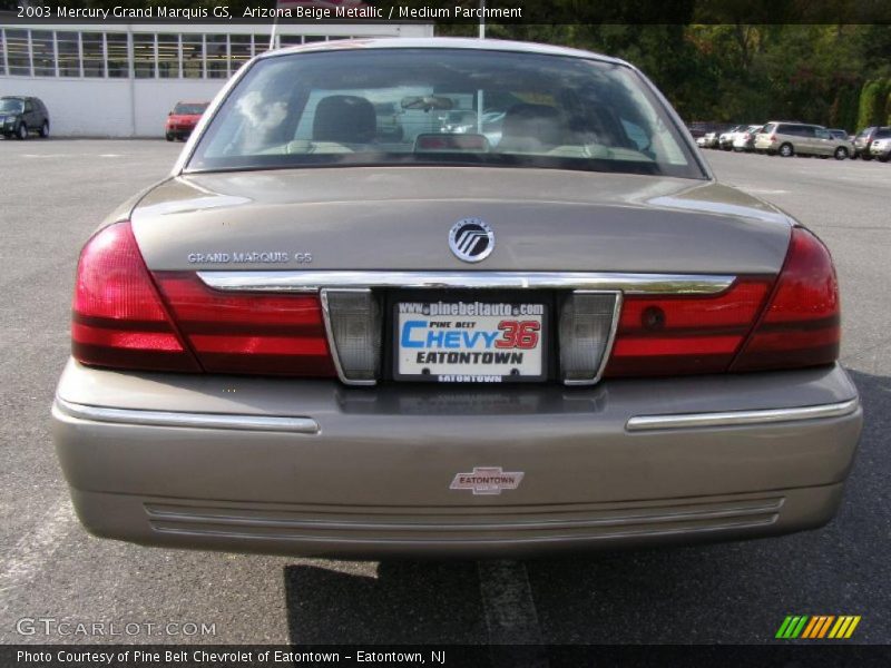 Arizona Beige Metallic / Medium Parchment 2003 Mercury Grand Marquis GS