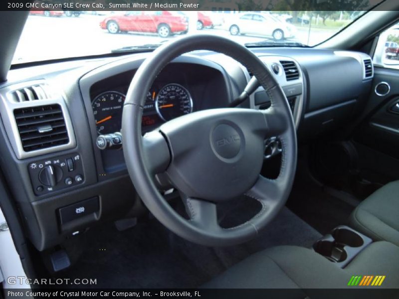 Medium Pewter Interior - 2009 Canyon SLE Crew Cab 