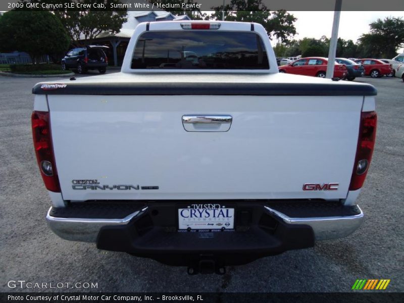 Summit White / Medium Pewter 2009 GMC Canyon SLE Crew Cab