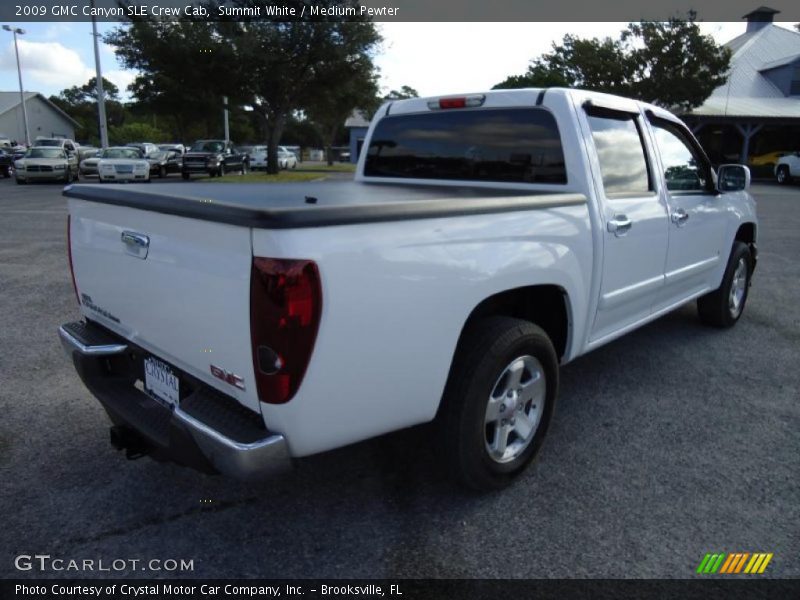 Summit White / Medium Pewter 2009 GMC Canyon SLE Crew Cab