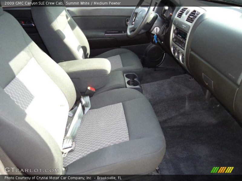  2009 Canyon SLE Crew Cab Medium Pewter Interior