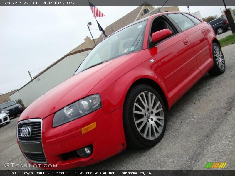 Brilliant Red / Black 2006 Audi A3 2.0T