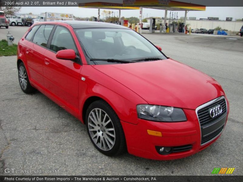 Brilliant Red / Black 2006 Audi A3 2.0T