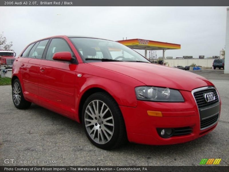 Brilliant Red / Black 2006 Audi A3 2.0T