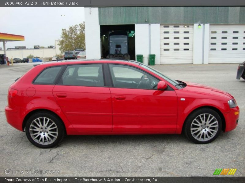 Brilliant Red / Black 2006 Audi A3 2.0T