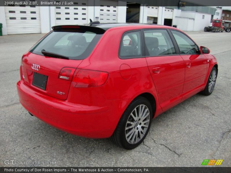Brilliant Red / Black 2006 Audi A3 2.0T
