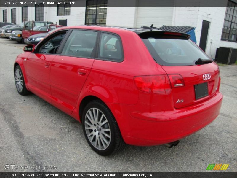 Brilliant Red / Black 2006 Audi A3 2.0T