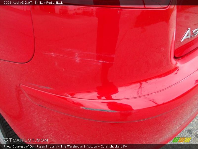Brilliant Red / Black 2006 Audi A3 2.0T