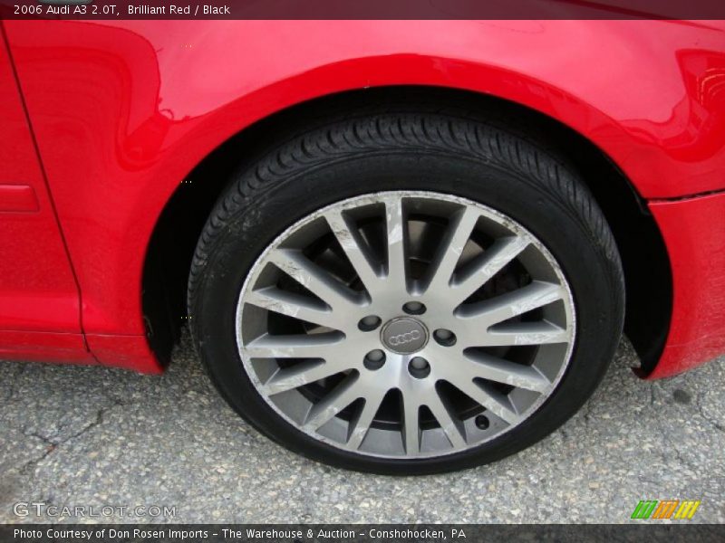Brilliant Red / Black 2006 Audi A3 2.0T
