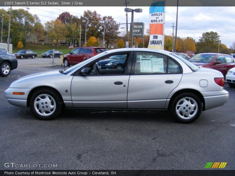 Silver / Gray 2002 Saturn S Series SL2 Sedan