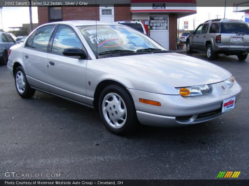 Silver / Gray 2002 Saturn S Series SL2 Sedan
