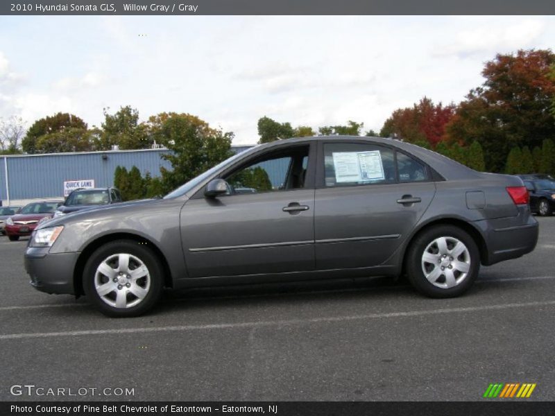 Willow Gray / Gray 2010 Hyundai Sonata GLS