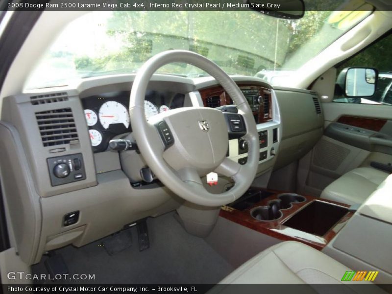 Medium Slate Gray Interior - 2008 Ram 2500 Laramie Mega Cab 4x4 
