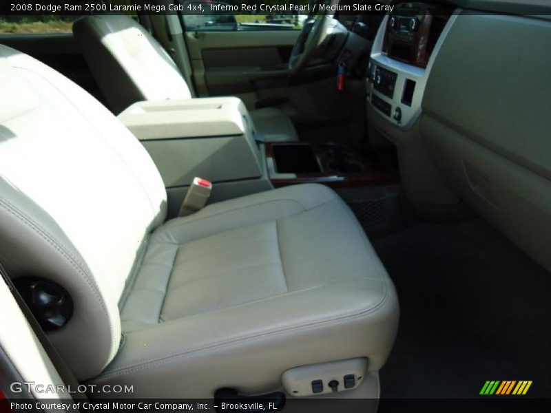 Inferno Red Crystal Pearl / Medium Slate Gray 2008 Dodge Ram 2500 Laramie Mega Cab 4x4