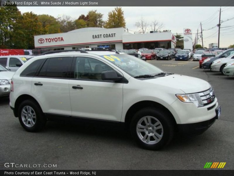 White Suede / Medium Light Stone 2009 Ford Edge SE