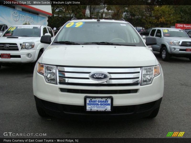 White Suede / Medium Light Stone 2009 Ford Edge SE
