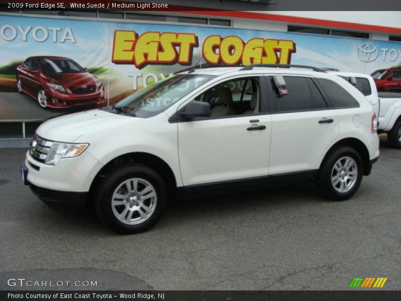 White Suede / Medium Light Stone 2009 Ford Edge SE