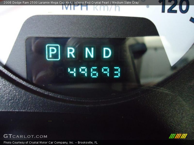 Inferno Red Crystal Pearl / Medium Slate Gray 2008 Dodge Ram 2500 Laramie Mega Cab 4x4