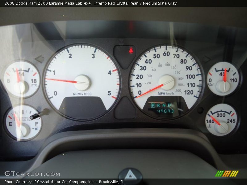  2008 Ram 2500 Laramie Mega Cab 4x4 Laramie Mega Cab 4x4 Gauges