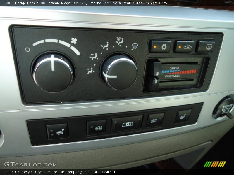 Controls of 2008 Ram 2500 Laramie Mega Cab 4x4