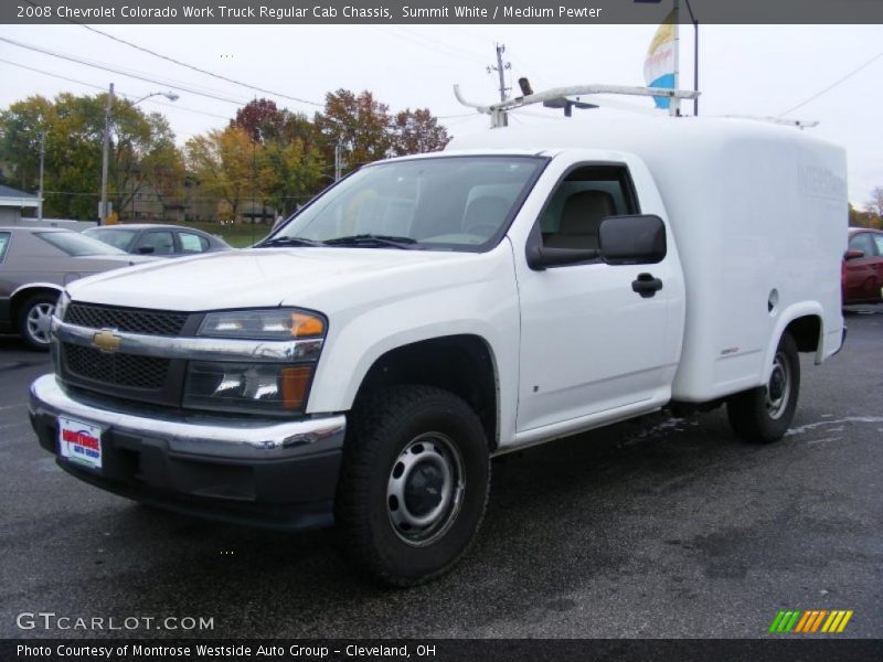 Summit White / Medium Pewter 2008 Chevrolet Colorado Work Truck Regular Cab Chassis
