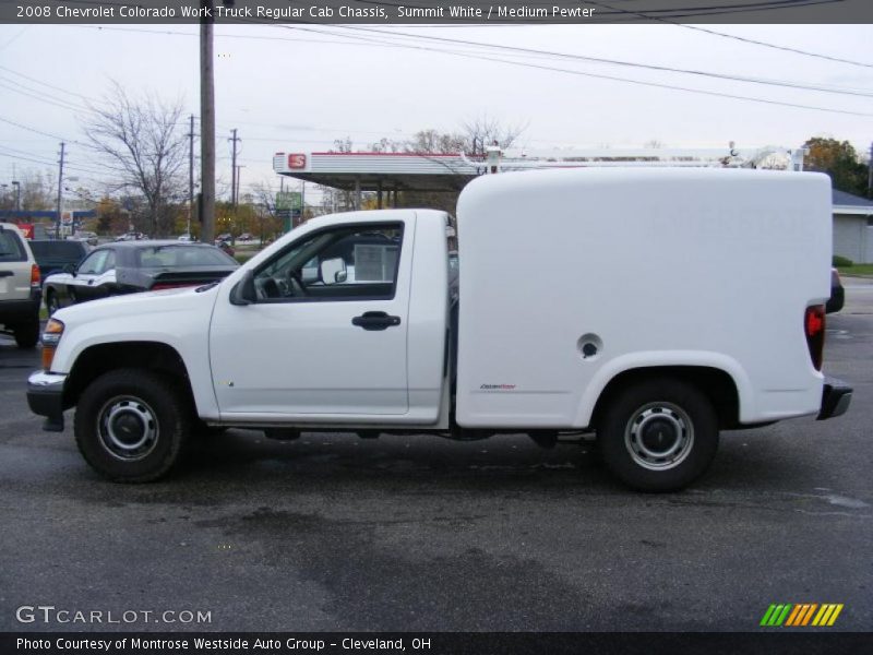 Summit White / Medium Pewter 2008 Chevrolet Colorado Work Truck Regular Cab Chassis