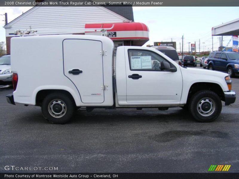 Summit White / Medium Pewter 2008 Chevrolet Colorado Work Truck Regular Cab Chassis