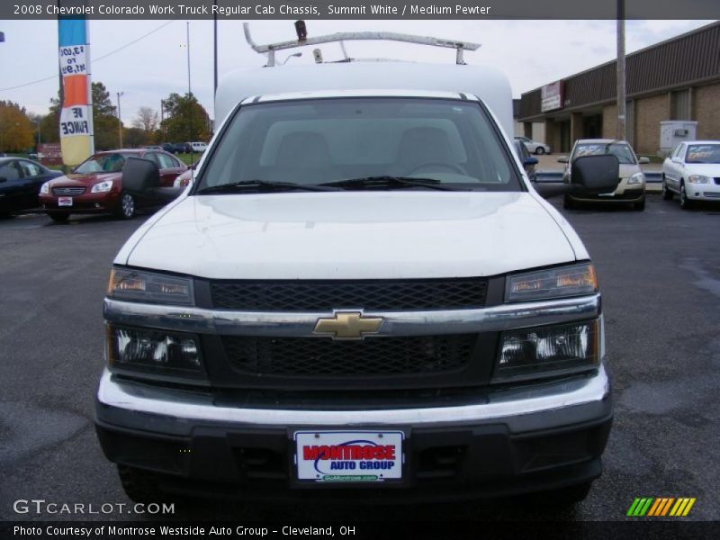 Summit White / Medium Pewter 2008 Chevrolet Colorado Work Truck Regular Cab Chassis