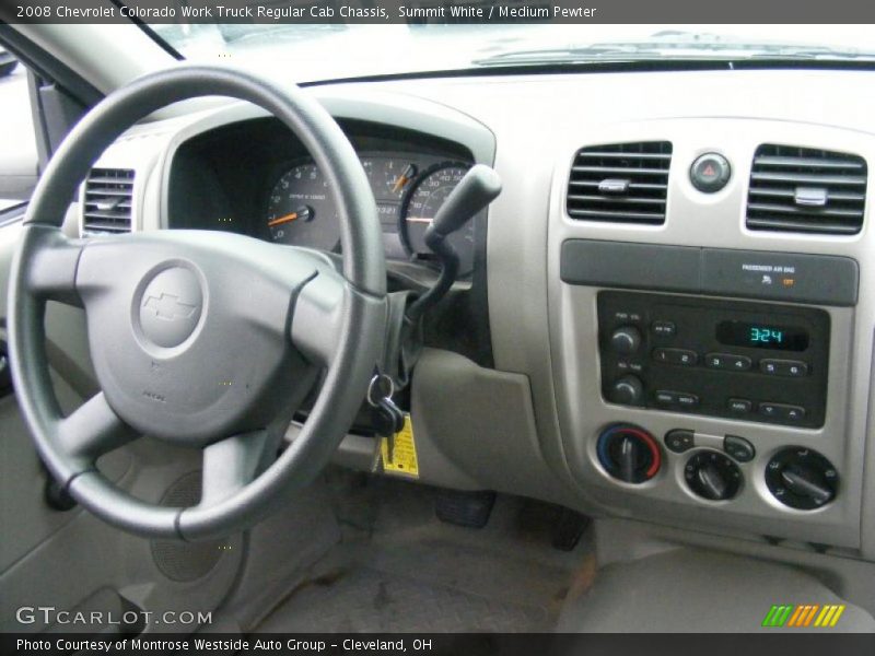 Dashboard of 2008 Colorado Work Truck Regular Cab Chassis