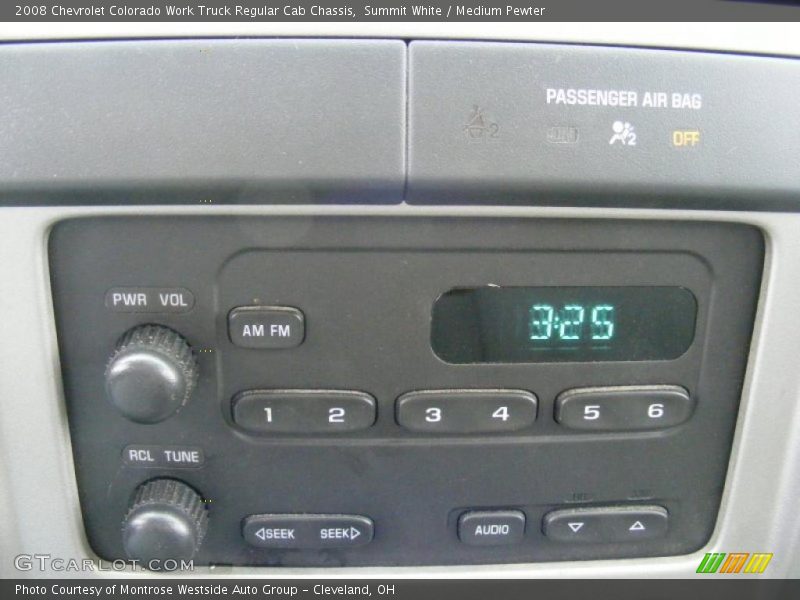 Controls of 2008 Colorado Work Truck Regular Cab Chassis