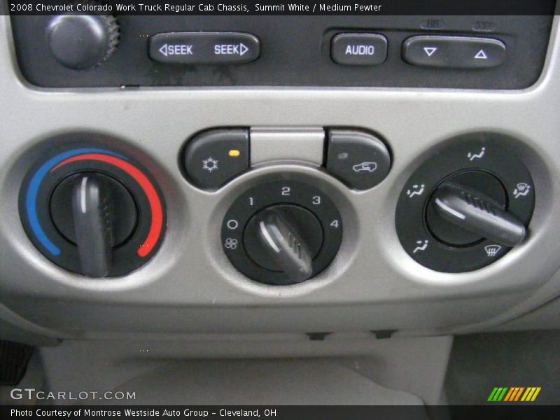 Controls of 2008 Colorado Work Truck Regular Cab Chassis