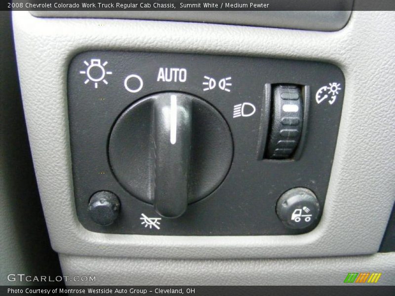 Controls of 2008 Colorado Work Truck Regular Cab Chassis