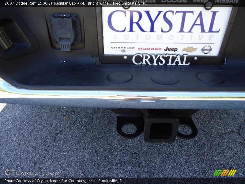 Bright White / Medium Slate Gray 2007 Dodge Ram 1500 ST Regular Cab 4x4