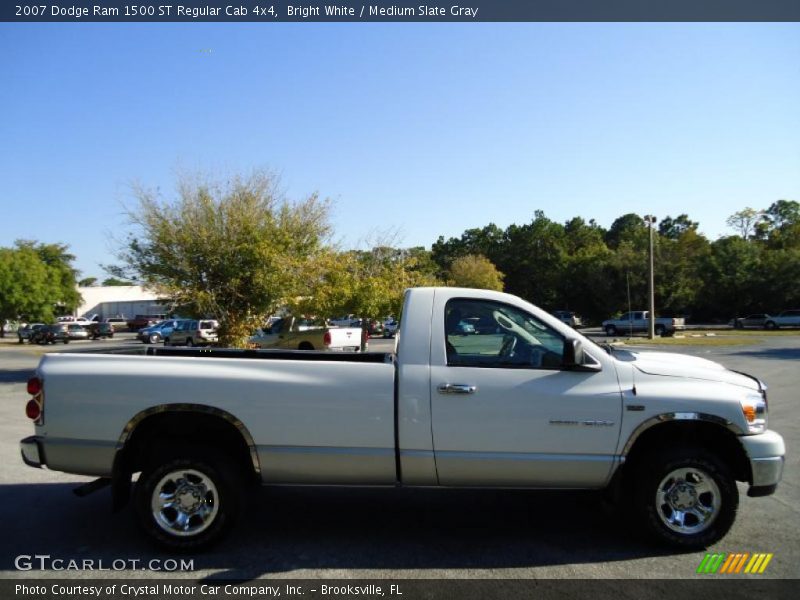 Bright White / Medium Slate Gray 2007 Dodge Ram 1500 ST Regular Cab 4x4