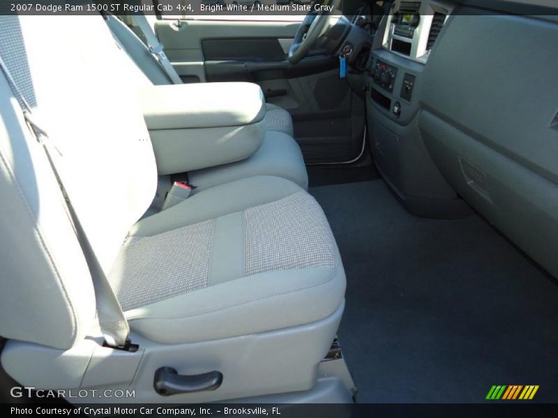 Bright White / Medium Slate Gray 2007 Dodge Ram 1500 ST Regular Cab 4x4